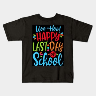 Last Day Of School Slogan Kids T-Shirt